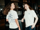 T-shirt Des Konings Fest naturel kleur, donkerblauwe print